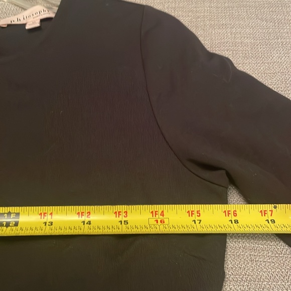 PHILOSOPHY Republic Clothing Black Dressy Top with Back Zipper & Flare Waist - Picture 7 of 11